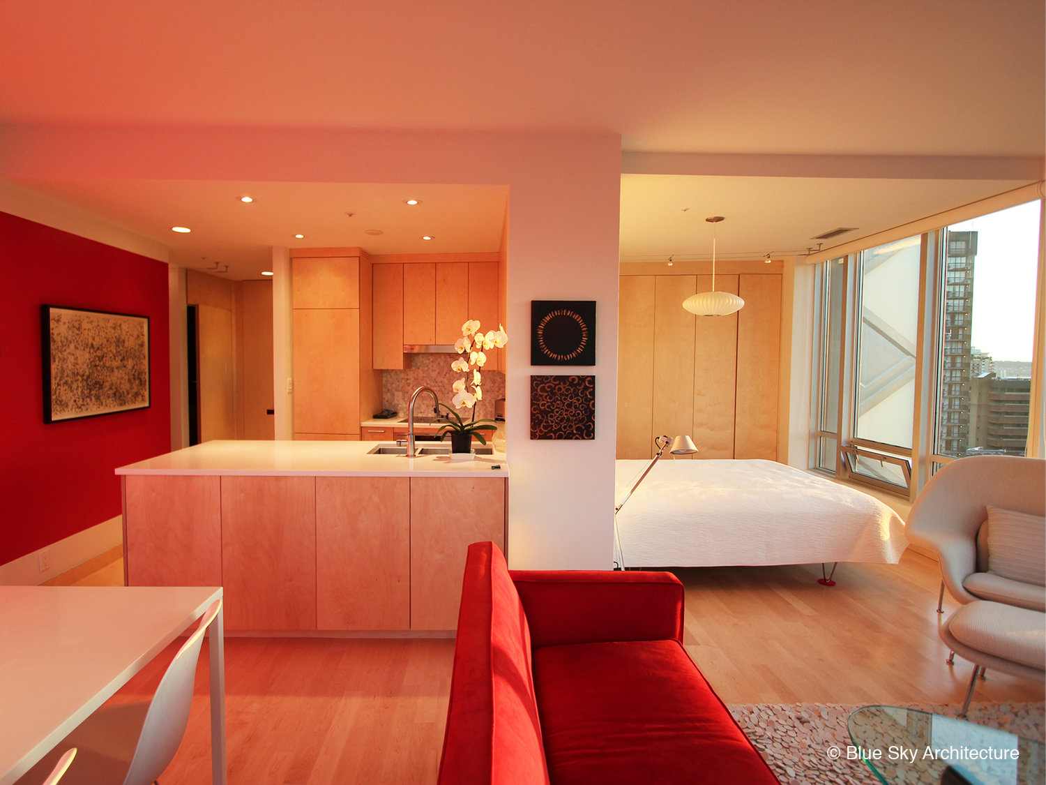 Condo Renovation in the Electra Building by Blue Sky Architecture