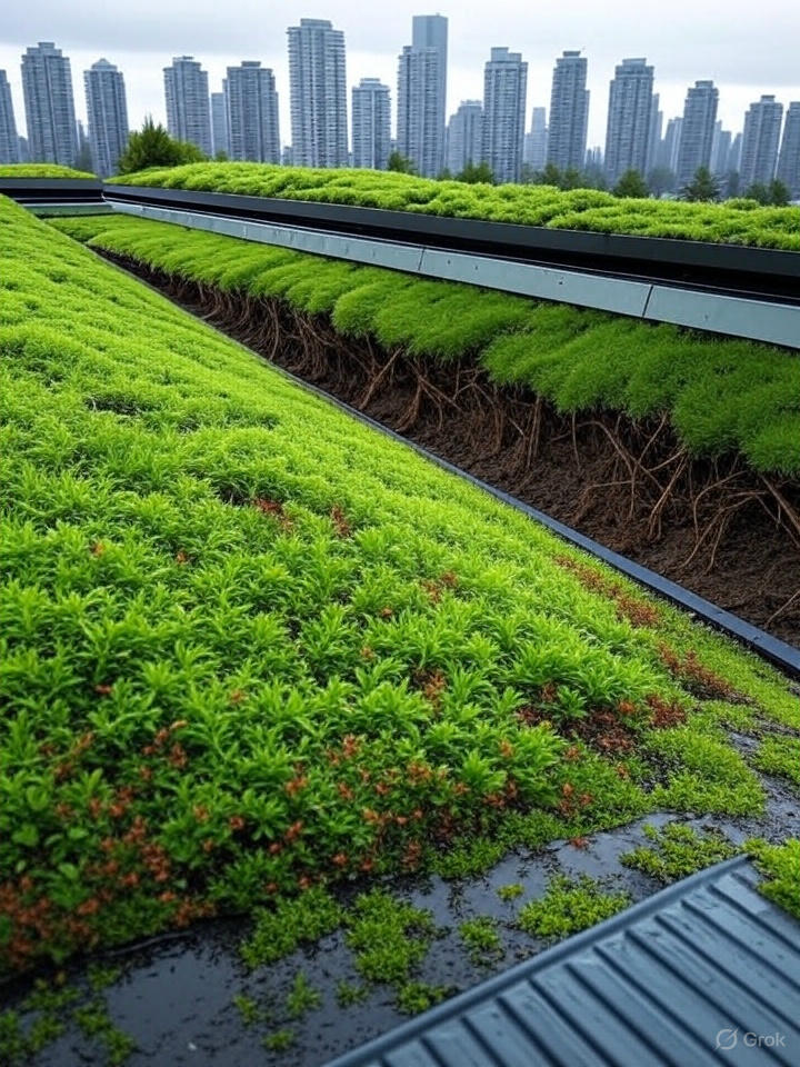 Layers of a Green Roof Assembly for Vancouver